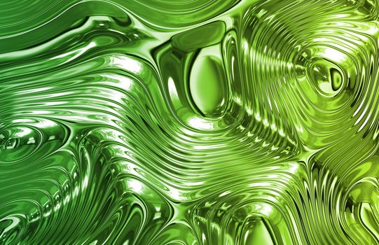 Green Liquid Metal Wild Clean Ripple Texture