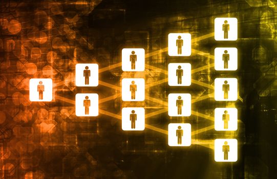 Futuristic Technology Data Flow as Art Abstract