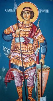 sain atanasie,fresco from macedonia