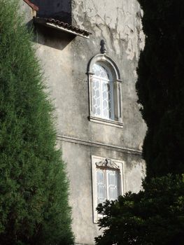 A peep into a palace showing two windows