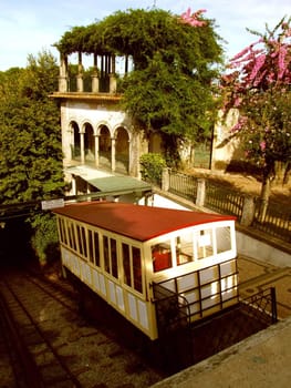Ancient water driven funicular 