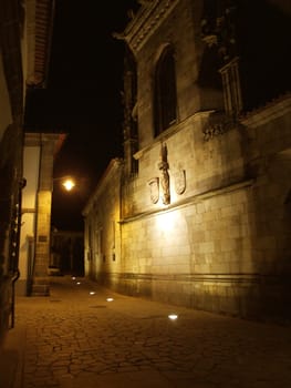 Small street, old town by night