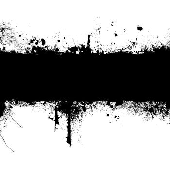 inky black banner with room to add your own text