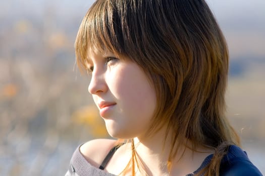 Portrait of the beautiful asian girl