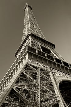 The Eiffel Tower in Paris, France.
