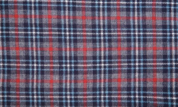 detail of fabric print with color grid