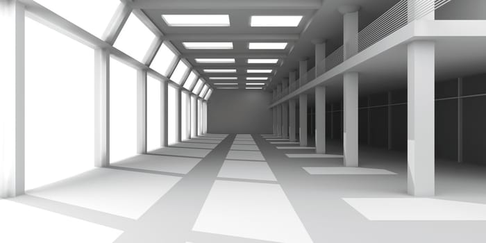 3D rendered Interior.