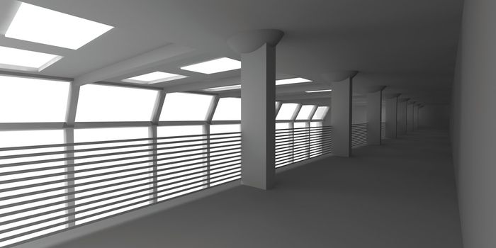 3D rendered Interior.