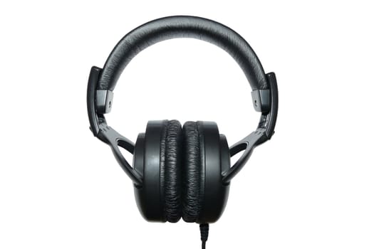 Big black stereo headphones for good sound