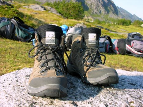 My boots after hiding in Norway