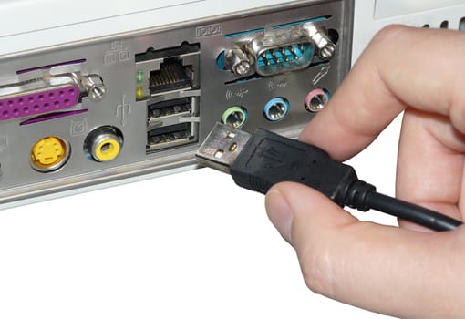 Device connection to usb port of computer