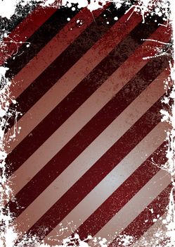 illustrated grunge effect red and black warning background