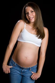 Beautiful young pregnant woman