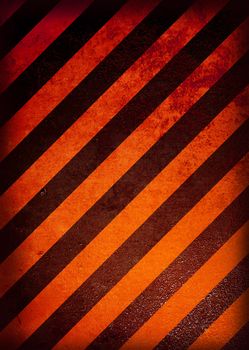 Grunge black and orange warning background with grunge effect