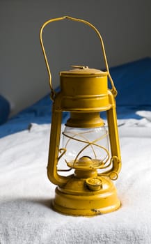 Yellow Kerosene lamp or paraffin lamp