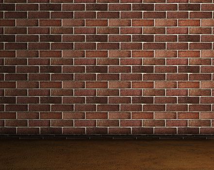 frontal image of brick wall