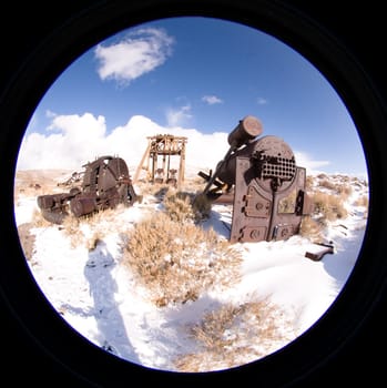 Bodie, a ghost town on the eastern slope of the Sierra Nevada mountain range in Mono County, California