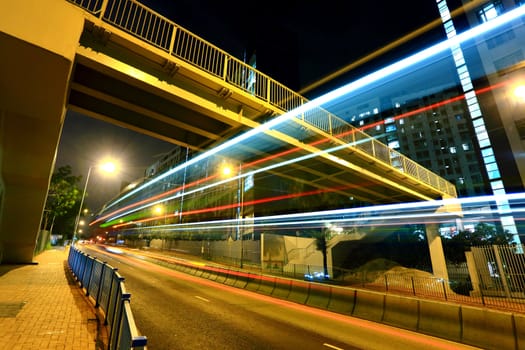 highway light trails
