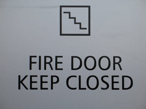 fire door keep closed sign