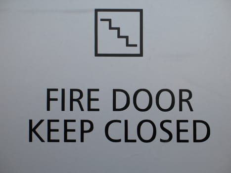 fire door keep closed sign