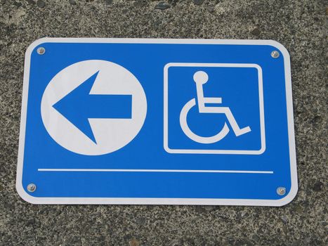 handicap access sign