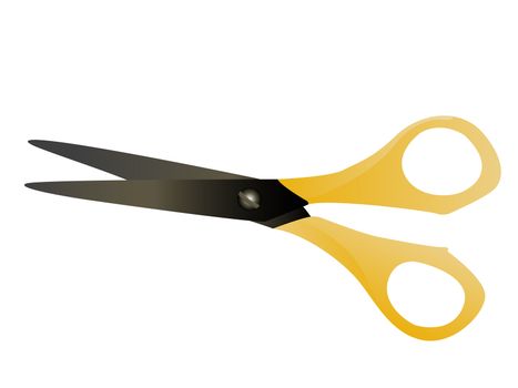 scissors on white background