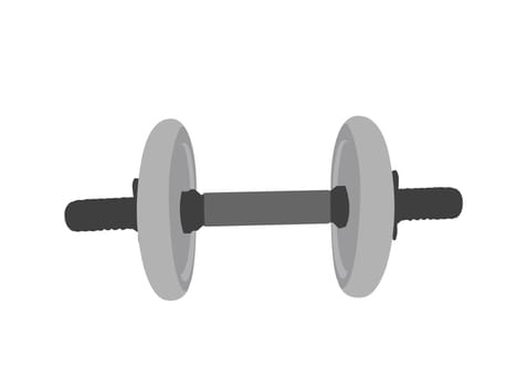 dumbbell  on isolated  background    