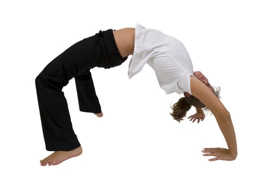 bridge stretch yoga in studio