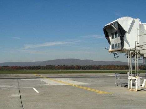 empty airplane gate