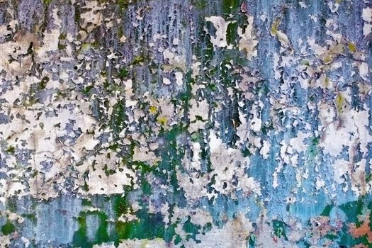 Completely peeling walls abandoned buildings - a dirty background