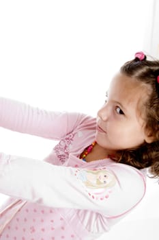 close view of cte little girl