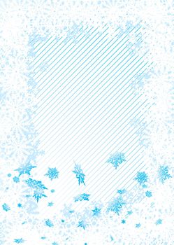 subtle christmas image with snowflakes and room to add text