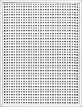 Squared pattern in white plastic background