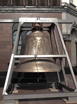 New bell for the Temple On Blood. The city of Ekaterinburg. Russia.