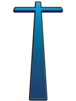 An illustrated image of the cross of the Holy Cross of Jesus.