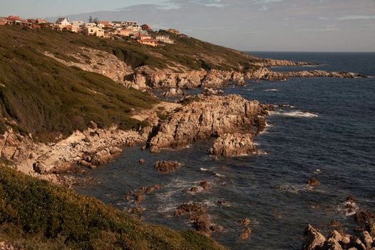 Town on the South African seashore.