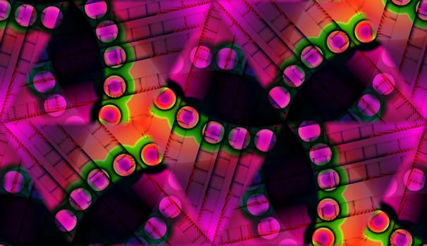 A seamless abstract colour tile pattern background.