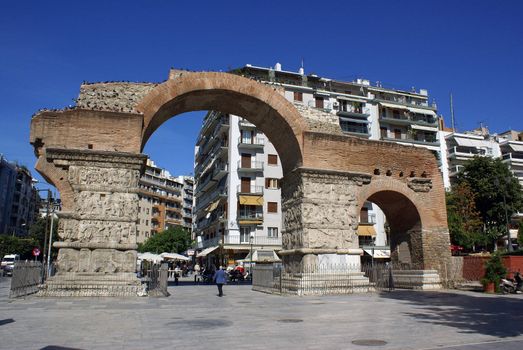 The famous Galerios Arch in Thessaloniki (Greece).