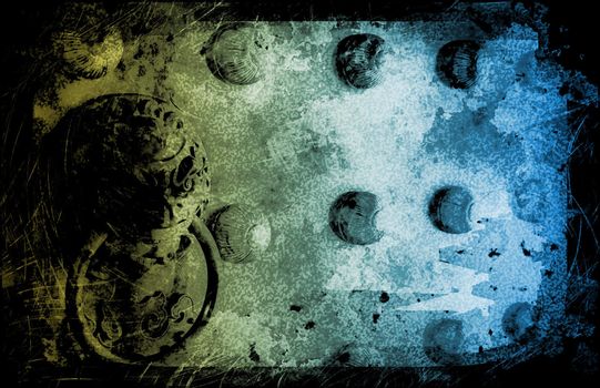 Grunge Ancient Chinese Dragon Door Textured Background