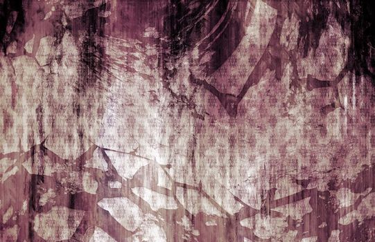Grunge Background Wall with Vintage Style Design