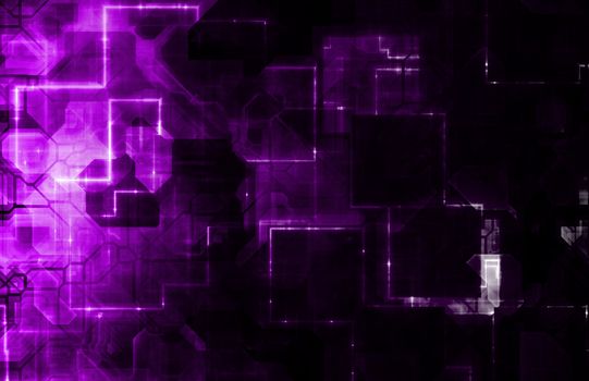 Futuristic Technology Background as an Art Color