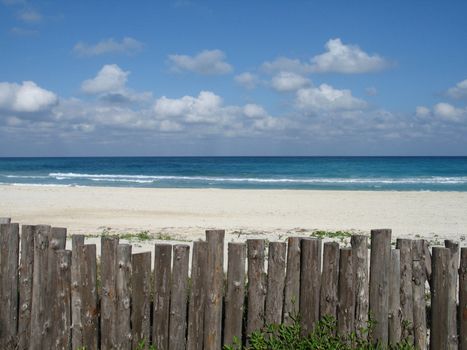 blue tropical ocean