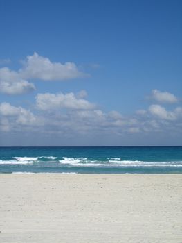 blue tropical ocean