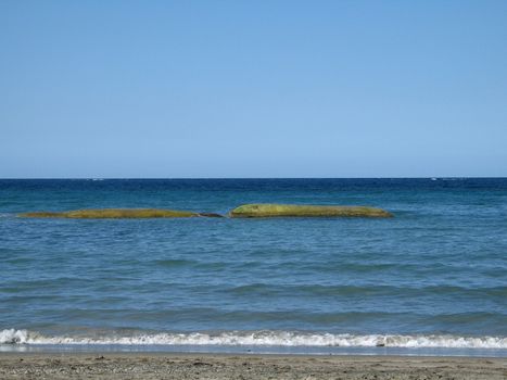 blue tropical ocean