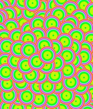 An abstract background made out of colour circles.