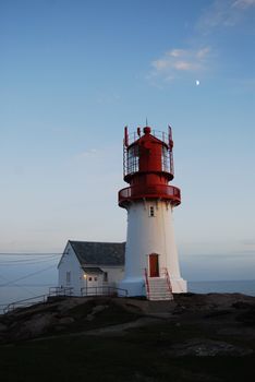 Lighthouse on the south end of Norway, Lindesnes Fyr