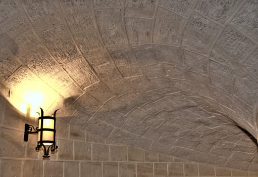 spiral staircase inside Verdala Castle in Malta