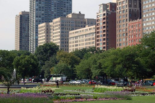 A view of Chicago from Lincoln Park