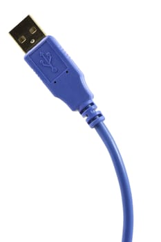 usb cable isolated in white