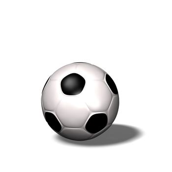 A soccer ball isolated on a white background.